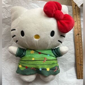 Hello Kitty Christmas 8” soft plush holiday tree outfit collectible